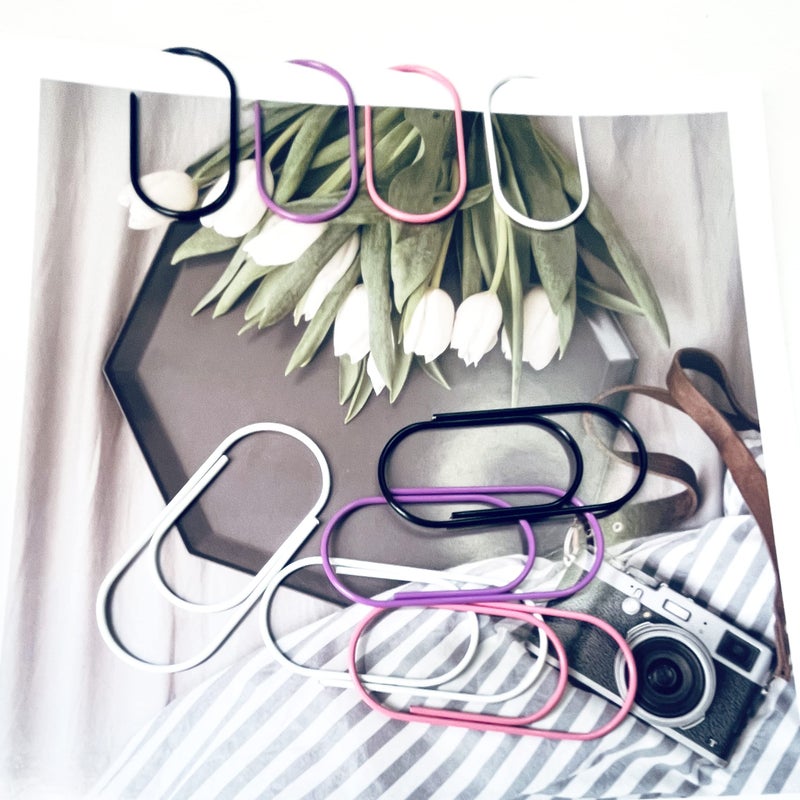 Supfoxer Pink Jumbo Paper Clips  50pcs 2inch Big PaperClips Durable and Rustproof Coated Large Paper Clips Office Supply Accessories - Image 4